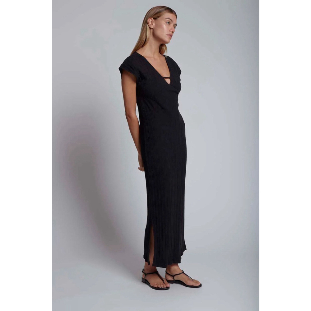 Skin Worldwide Reyna‎ Caftan Black Dress Women’s Size 3 ( Large 12-14) $190